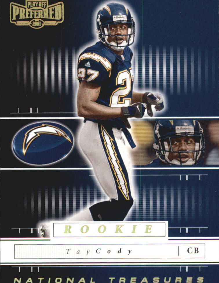 2001 Playoff Preferred National Treasures Gold #127 Tay Cody