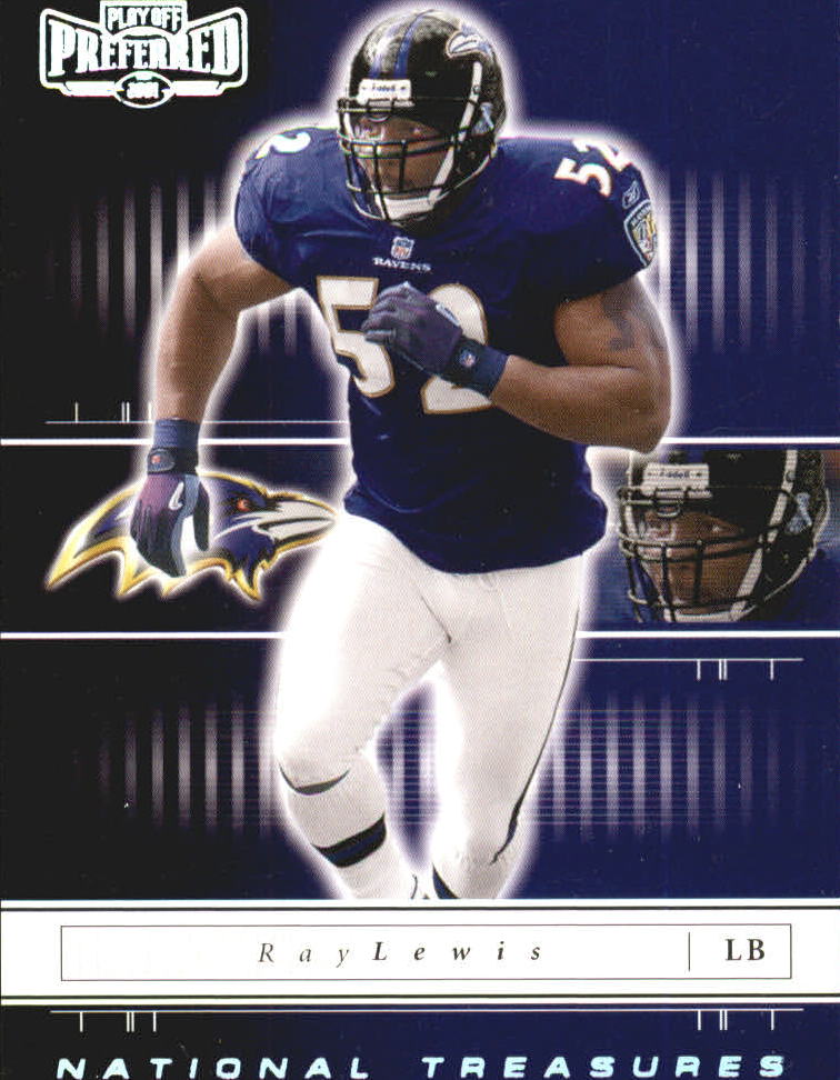 2001 Playoff Preferred National Treasures Silver #2 Ray Lewis