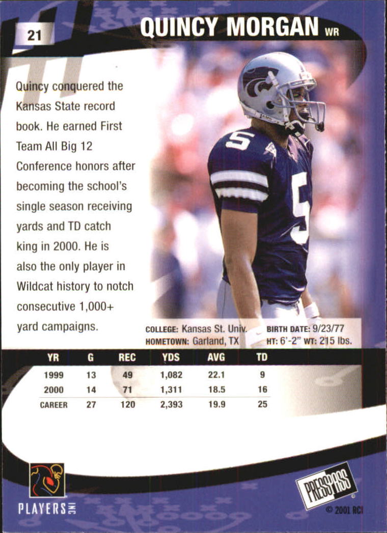 2001 Press Pass Football "Parallel" Cards - Picture 9 of 37