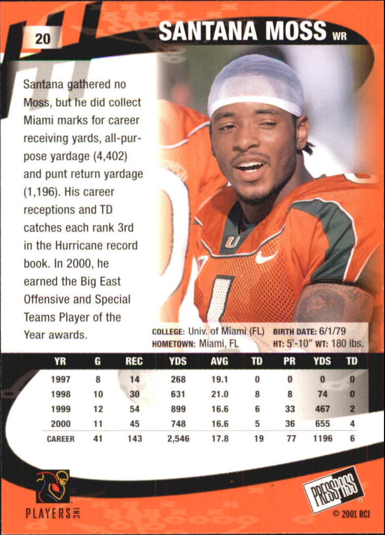 2001 Press Pass Football "Parallel" Cards - Picture 29 of 37