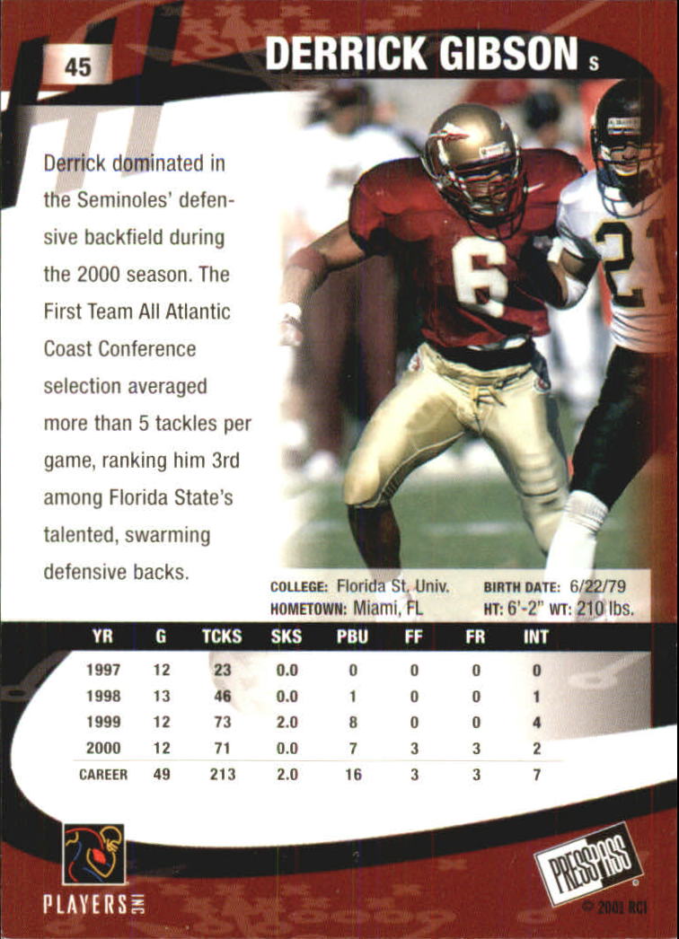 2001 Press Pass Football "Parallel" Cards - Picture 37 of 37