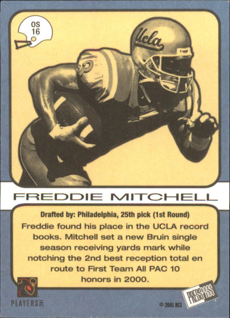2001 Press Pass SE Old School #OS16 Freddie Mitchell back image