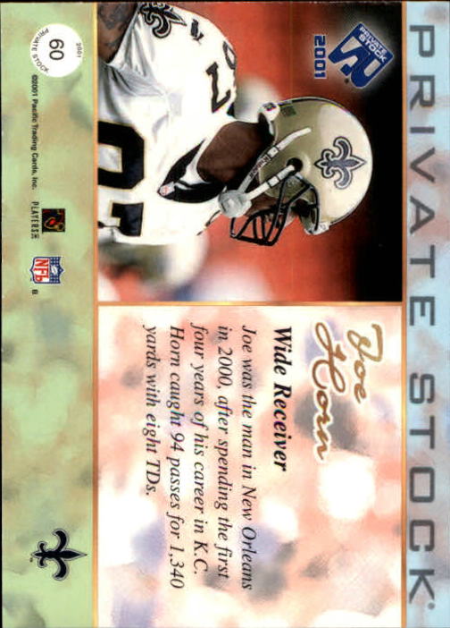 A5597- 2001 Private Stock Football Card #s 1-174 -You Pick- 15+ FREE US SHIP - Picture 117 of 196