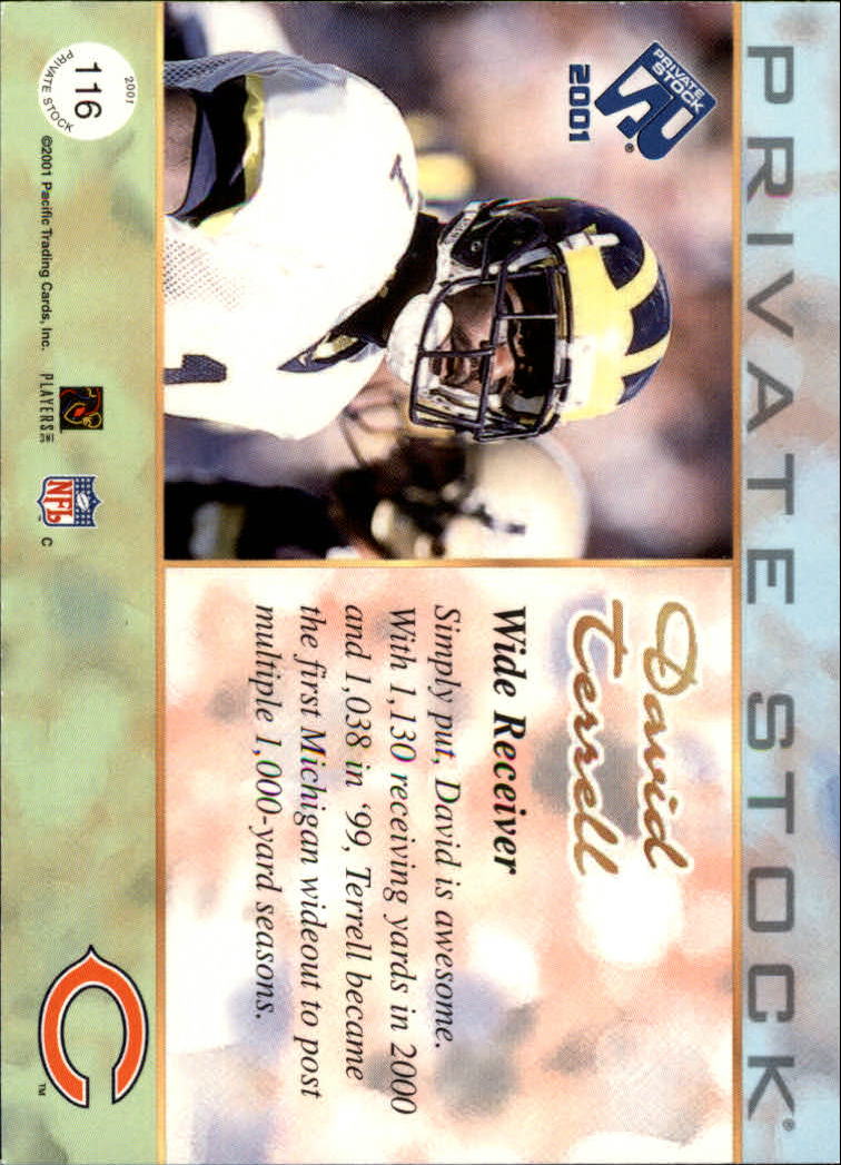 2001 Private Stock (Pacific) Football "Insert and Parallel" Cards - Picture 13 of 73