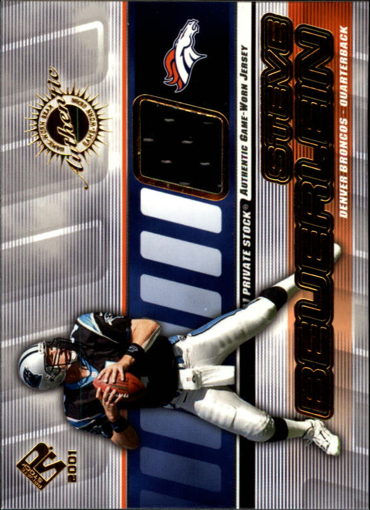 Deltha O'Neal 2001 Private Stock Game Worn Gear #52 Denver Broncos |  mancavecards