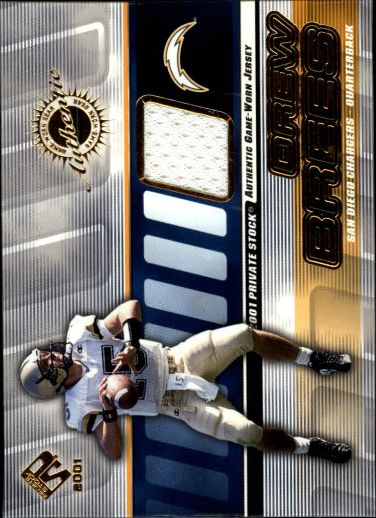2001 Private Stock Game Worn Gear #122 Drew Brees