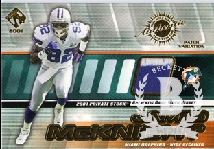 2001 Private Stock Game Worn Gear Patch #86 James McKnight/250