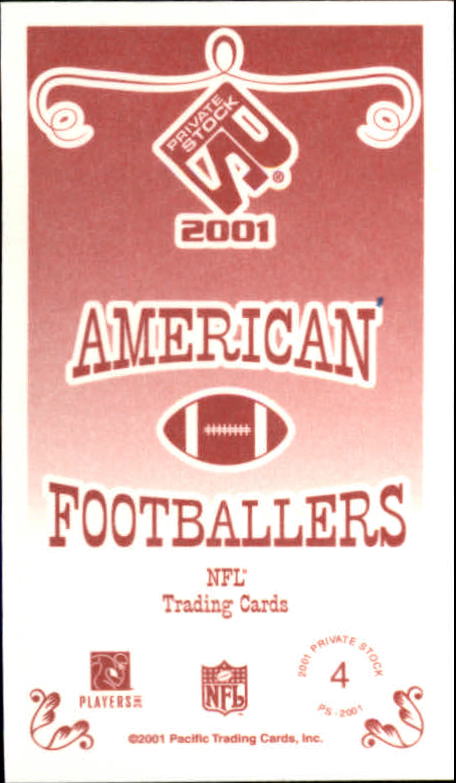 2001 Private Stock (Pacific) Football "Insert and Parallel" Cards - Picture 17 of 73