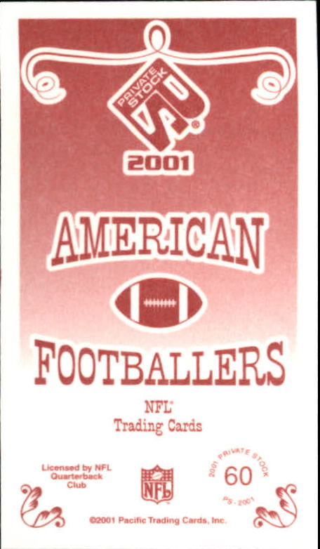 2001 Private Stock (Pacific) Football "Insert and Parallel" Cards - Picture 27 of 73