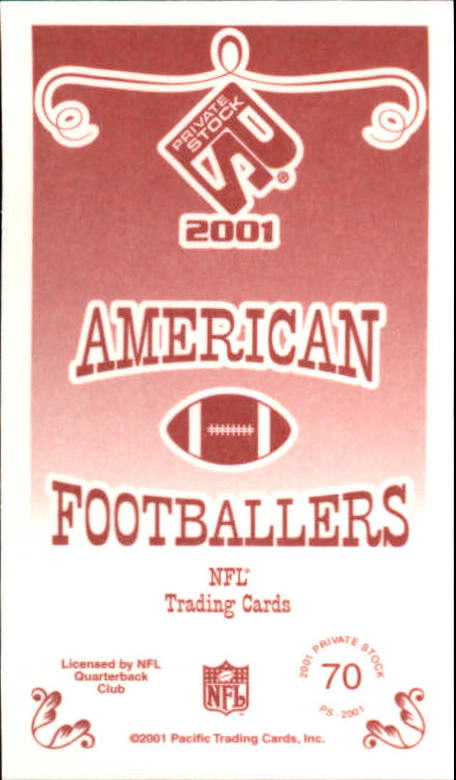2001 Private Stock (Pacific) Football "Insert and Parallel" Cards - Picture 29 of 73