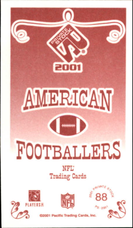 2001 Private Stock (Pacific) Football "Insert and Parallel" Cards - Picture 33 of 73