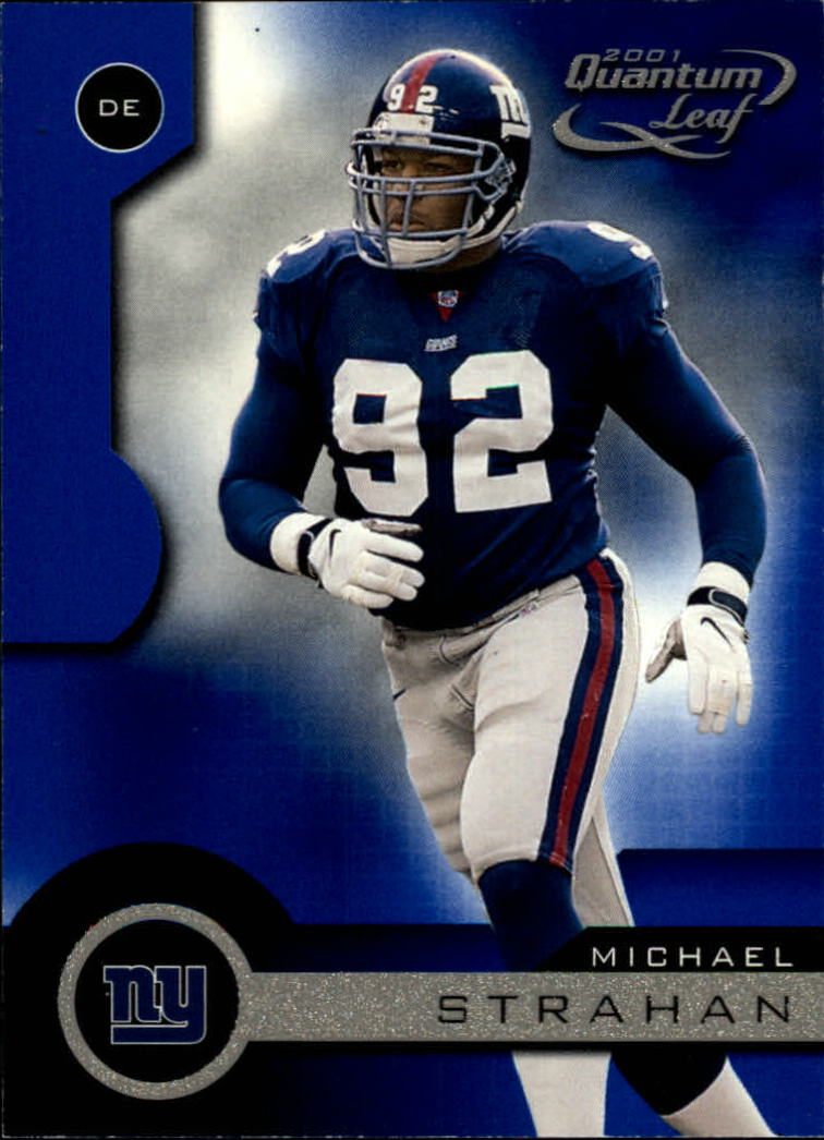 2001 Quantum Leaf #124 Michael Strahan