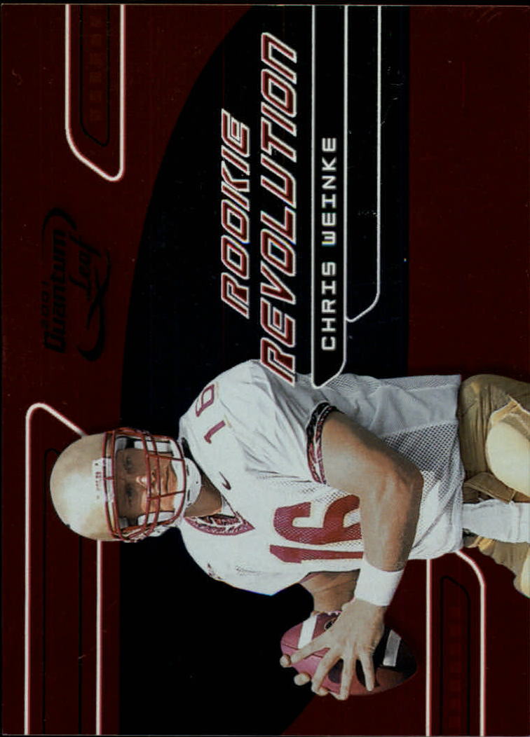 2001 Quantum Leaf Rookie Revolution #RR7 Chris Weinke