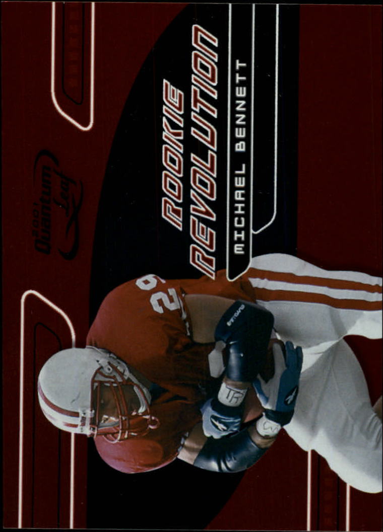 2001 Quantum Leaf Rookie Revolution #RR17 Michael Bennett  #'d of 4000.
