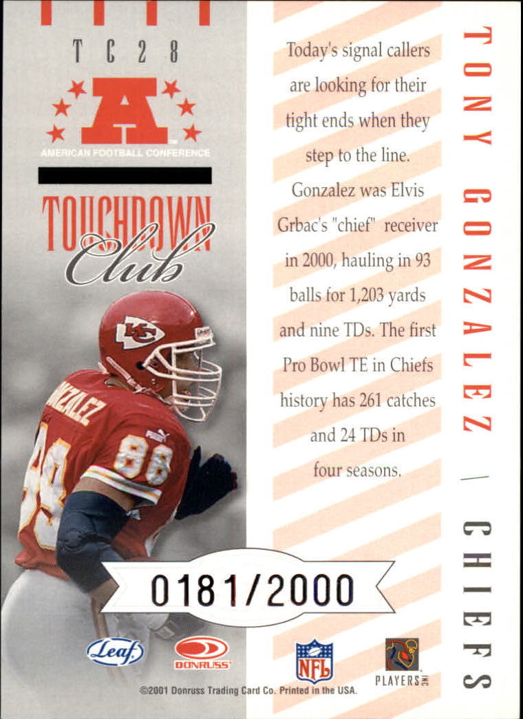 2001 Quantum Leaf Football "Insert and Parallel" Cards - Picture 23 of 23