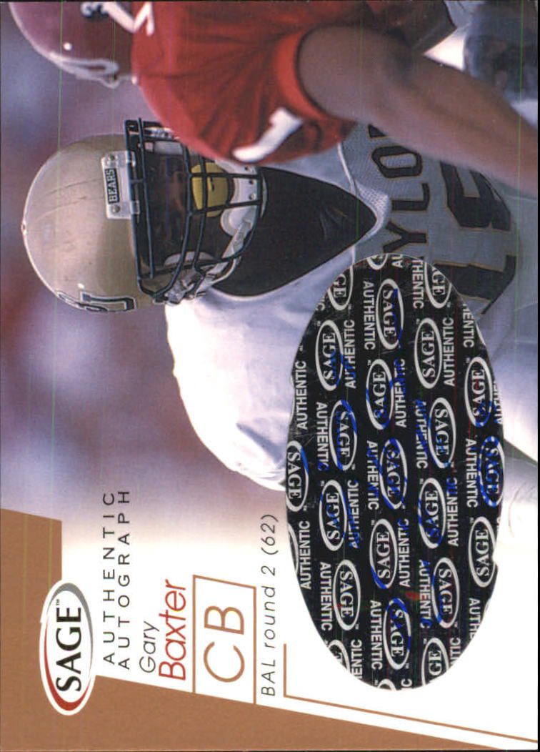 2001 SAGE #5 Gary Baxter