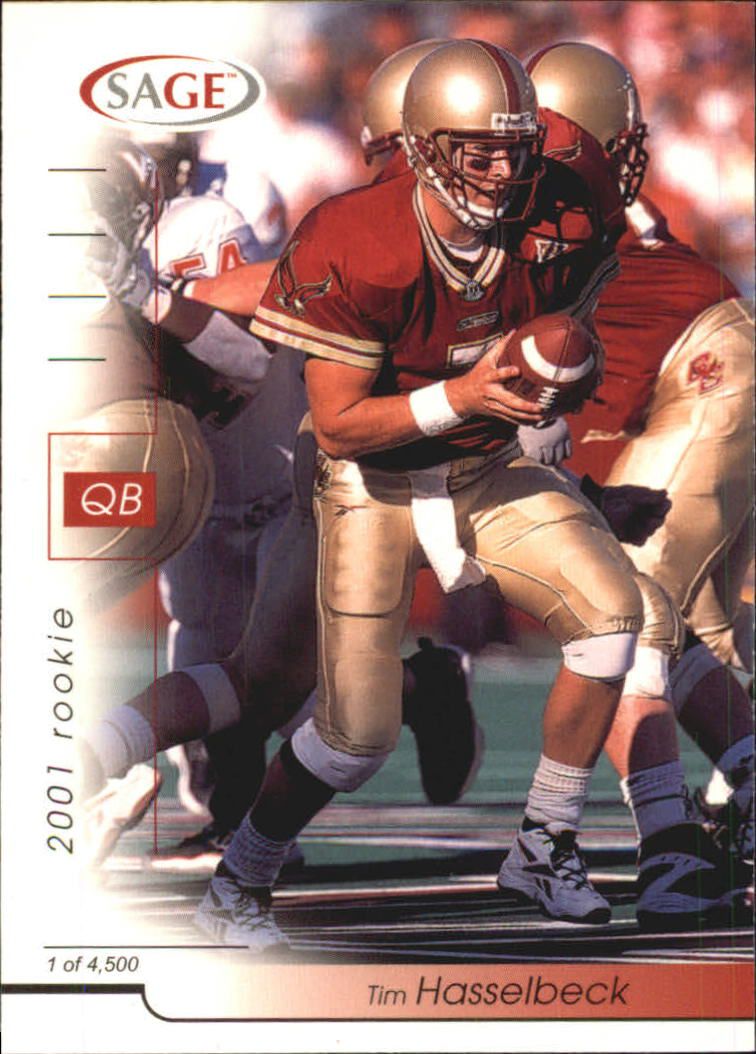 2001 SAGE #20 Tim Hasselbeck
