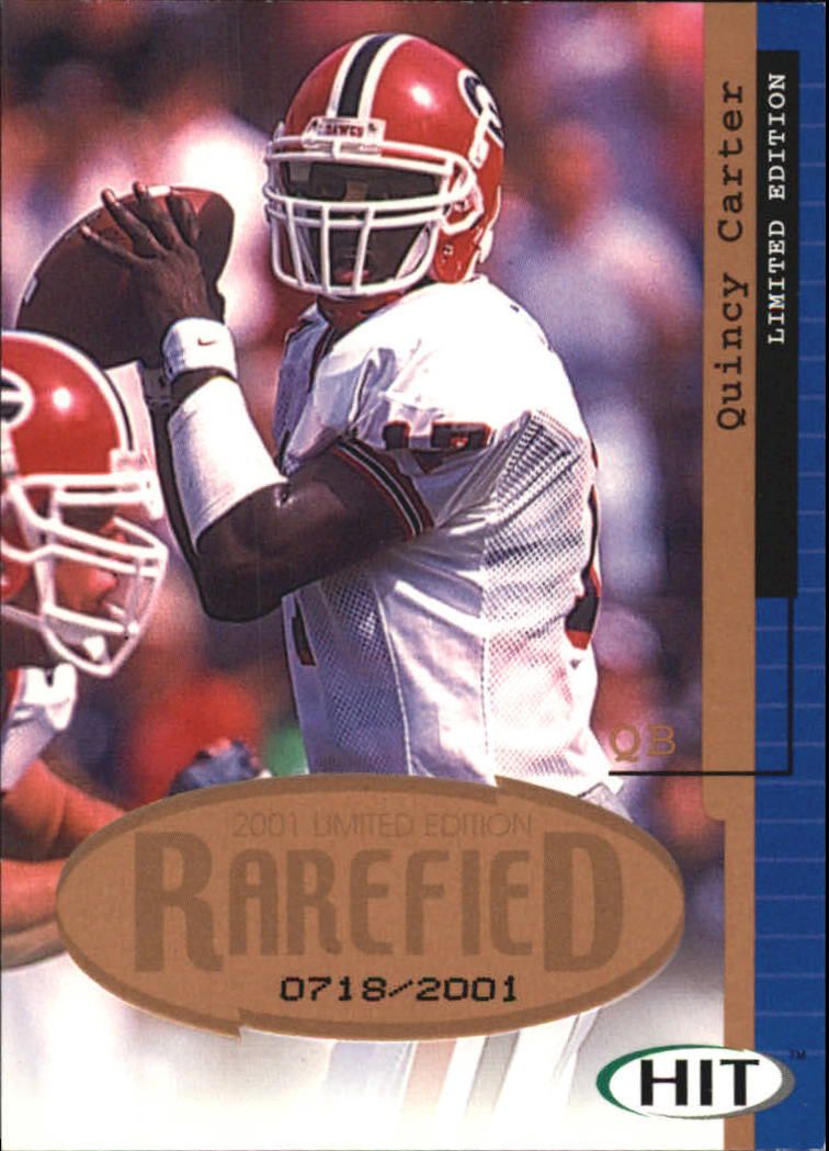 2001 SAGE HIT Rarefied #R10 Quincy Carter