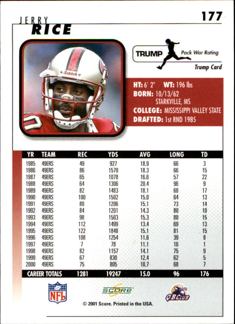 Jerry Rice cards (2000-2022) 49ers Raiders - You Choose - Bild 66 von 227