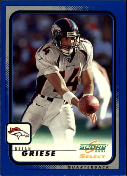 2001 Select #60 Brian Griese