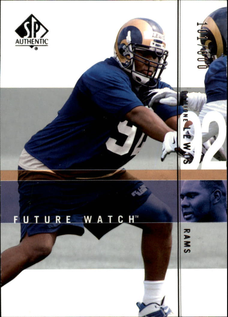 2001 SP Authentic #177 Damione Lewis RC