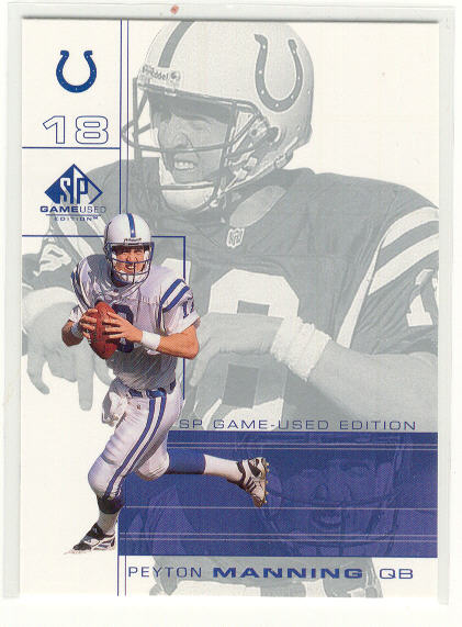 2001 SP Game Used Edition #38 Peyton Manning