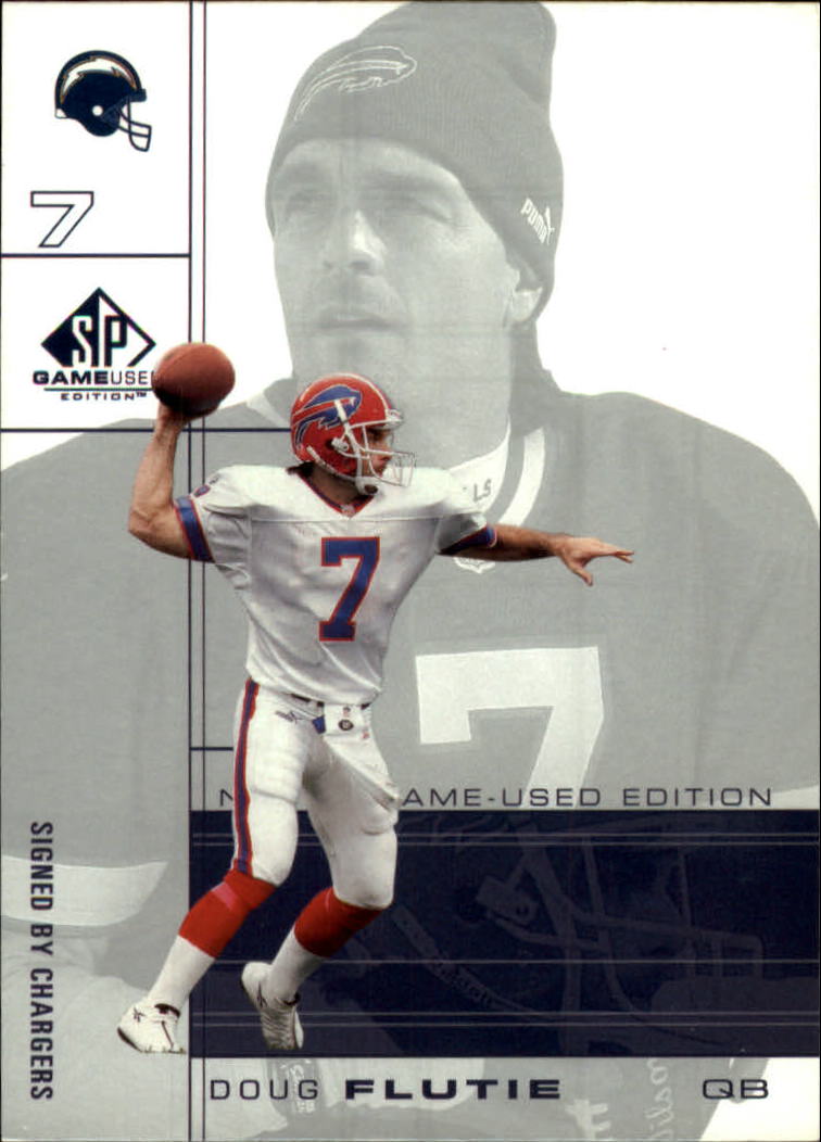 2001 SP Game Used Edition Football Card 74 Doug Flutie EBay