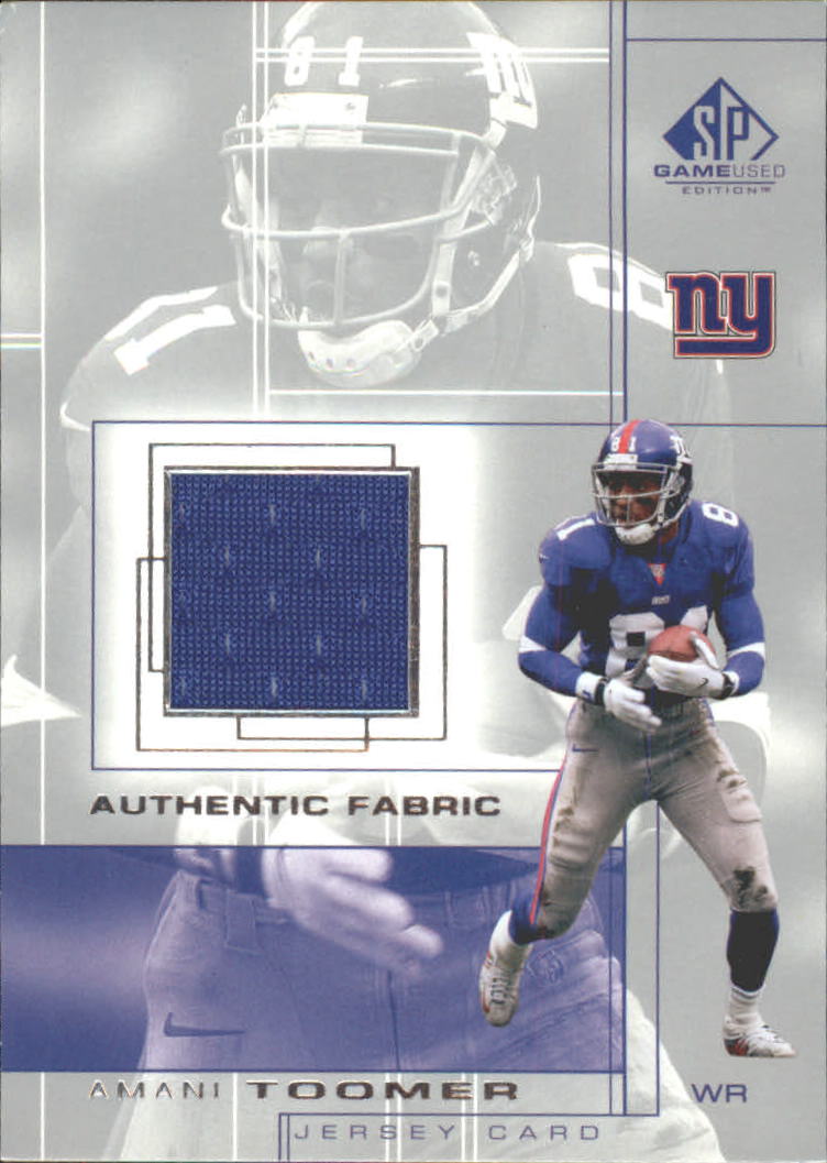 2001 SP Game Used Edition Authentic Fabric #AT Amani Toomer
