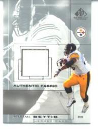 2001 SP Game Used Edition Authentic Fabric #JB Jerome Bettis