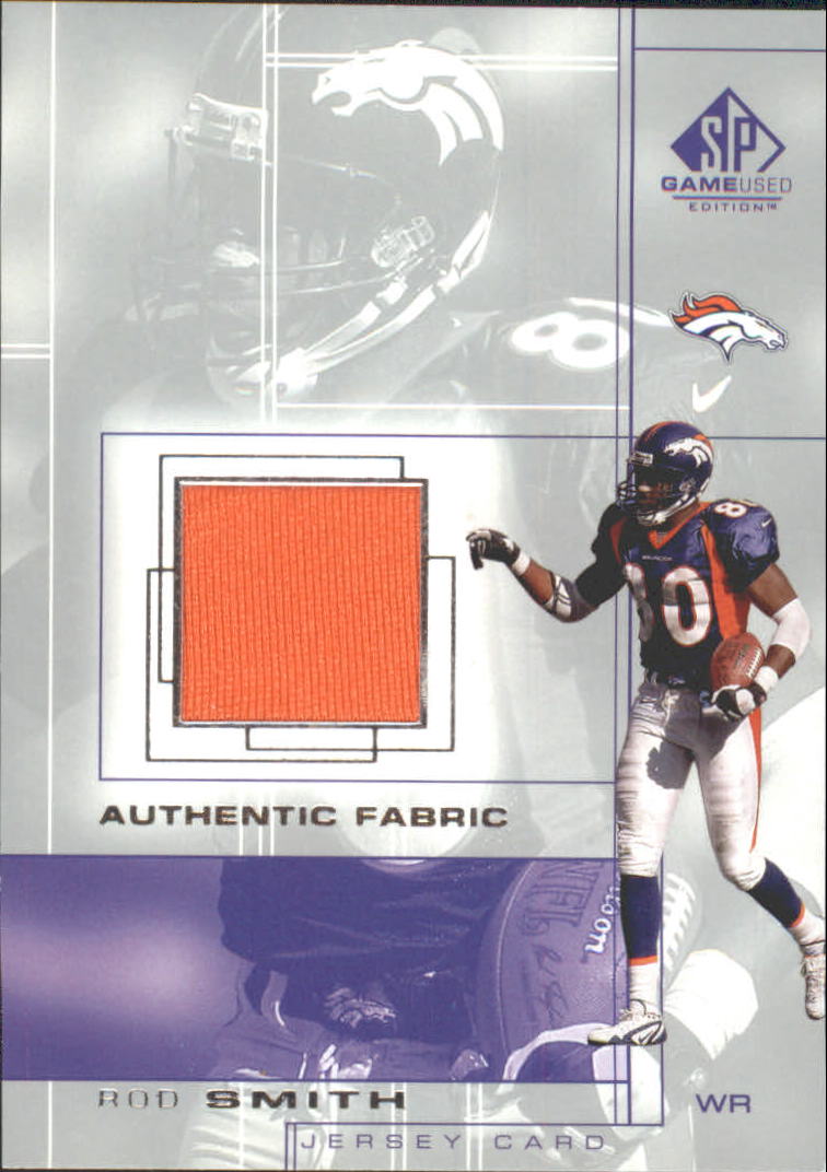 2001 SP Game Used Edition Authentic Fabric #RS Rod Smith