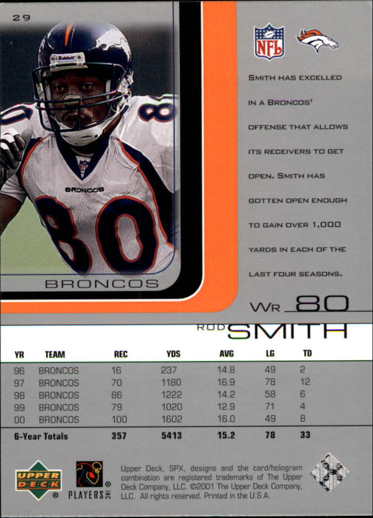 A9691- 2001 SPx Football Card #s 1-133 +Rookies -You Pick- 15+ FREE US SHIP - Picture 55 of 163