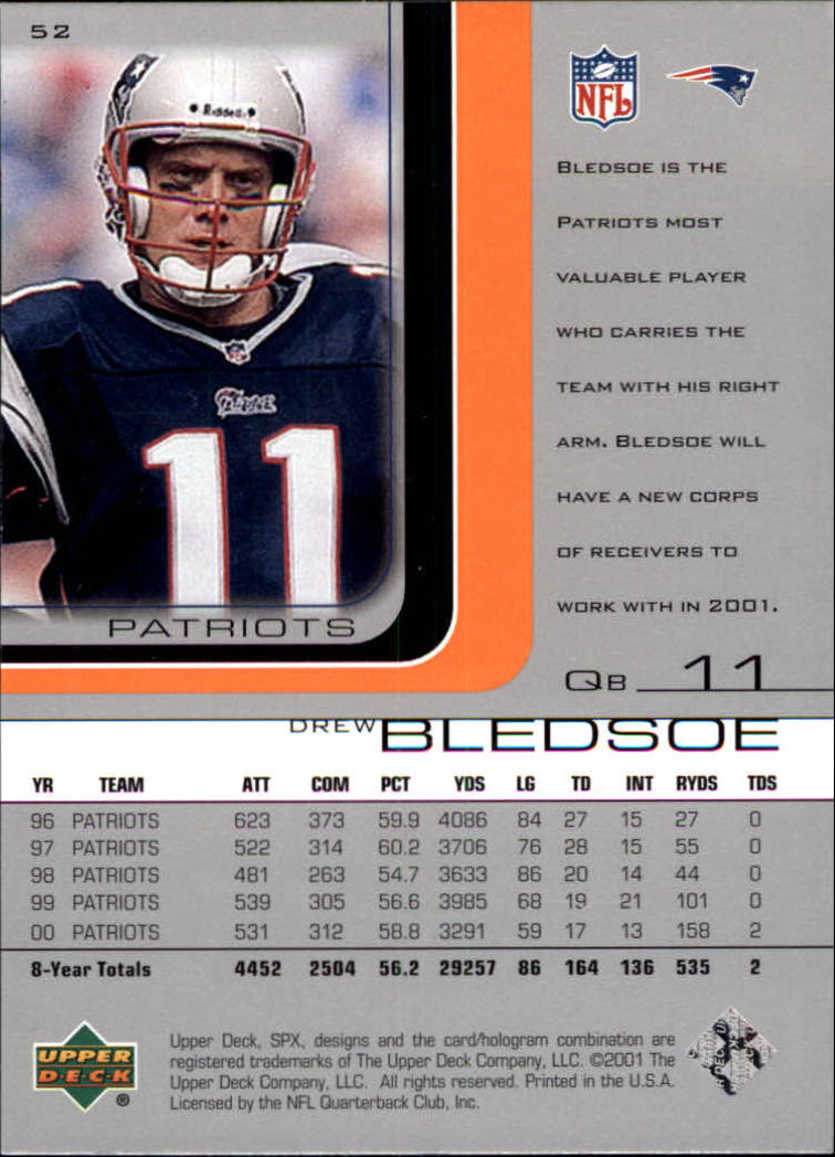 A9691- 2001 SPx Football Card #s 1-133 +Rookies -You Pick- 15+ FREE US SHIP - Picture 91 of 163