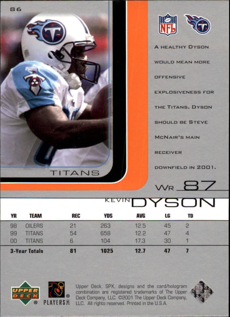 A9691- 2001 SPx Football Card #s 1-133 +Rookies -You Pick- 15+ FREE US SHIP - Picture 153 of 163