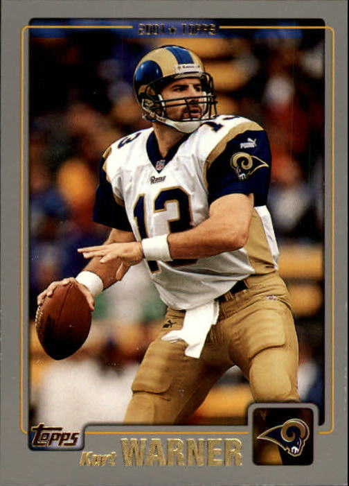 2001 Topps # 133 KURT WARNER St. Louis Rams SUPER BOWL CHAMPS SEASON !