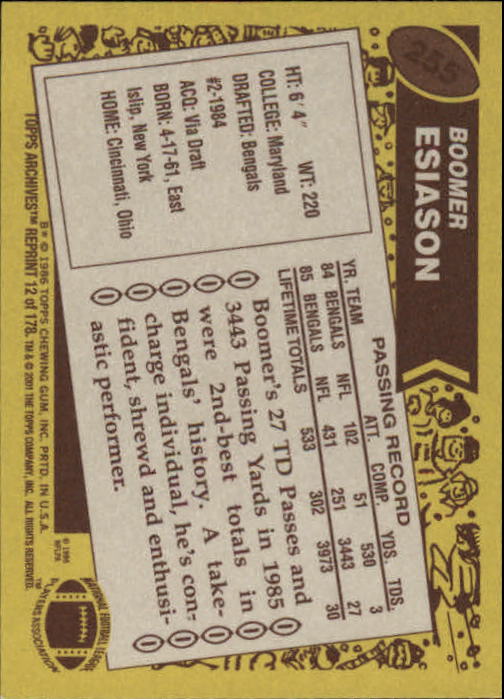 2001 Topps Archives Football Singles - You Choose - Picture 18 of 196