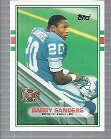 2001 Topps Archives #25 Barry Sanders 89