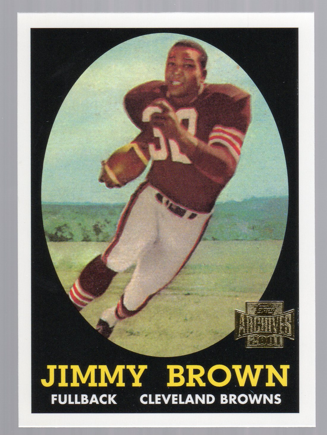 2001 Topps Archives #38 Jim Brown 58