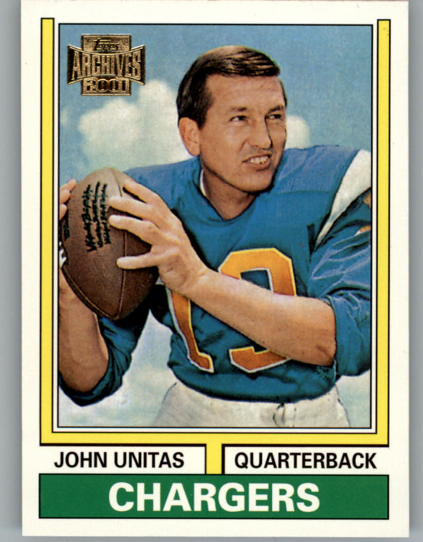 2001 Topps Archives #132 Johnny Unitas 74 - NM-MT