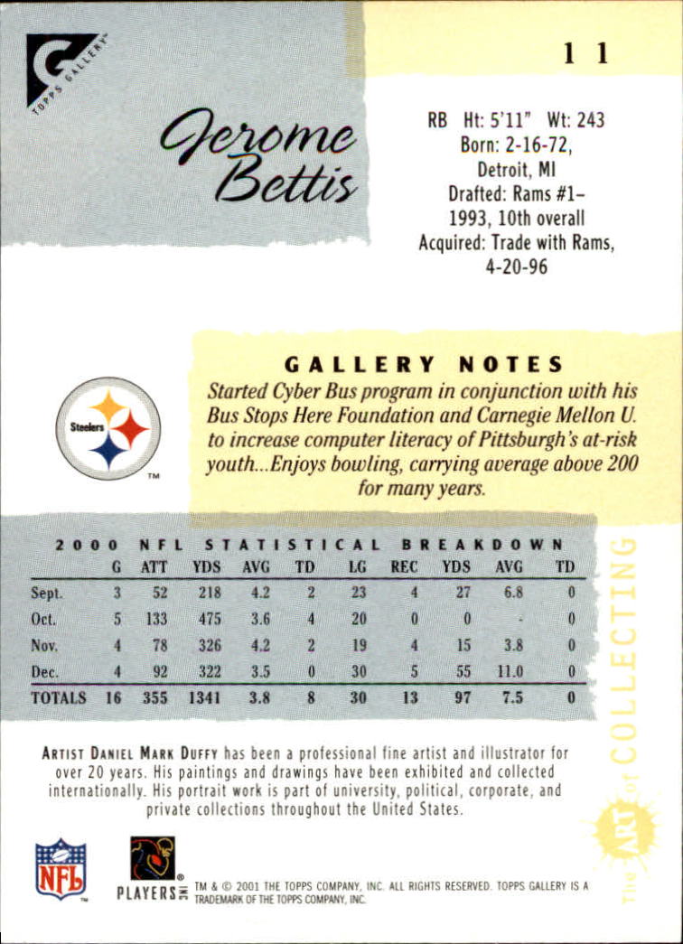 Jerome Bettis cards (1994-2023) Rams Steelers - You Choose