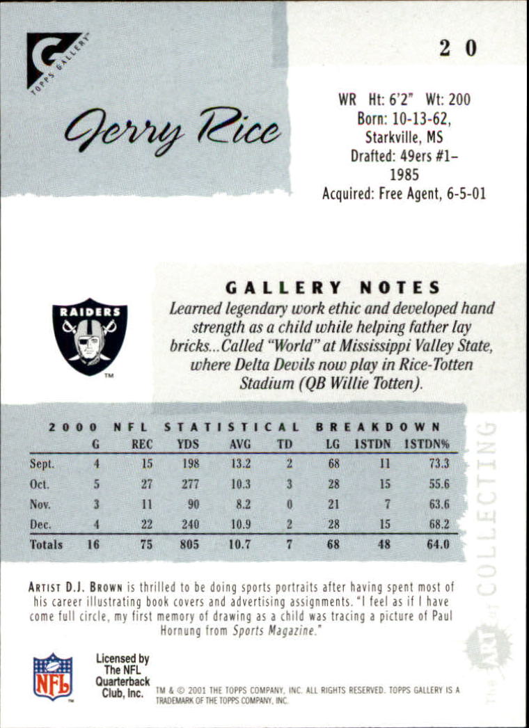 Jerry Rice cards (2000-2022) 49ers Raiders - You Choose - Bild 72 von 227