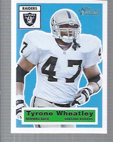 2001 Topps Heritage #14 Tyrone Wheatley