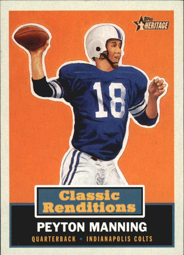 2001 Topps Heritage Classic Renditions #CR4 Peyton Manning
