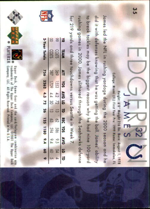 2001 Game Gear (Upper Deck) Football Cards - Picture 111 of 177