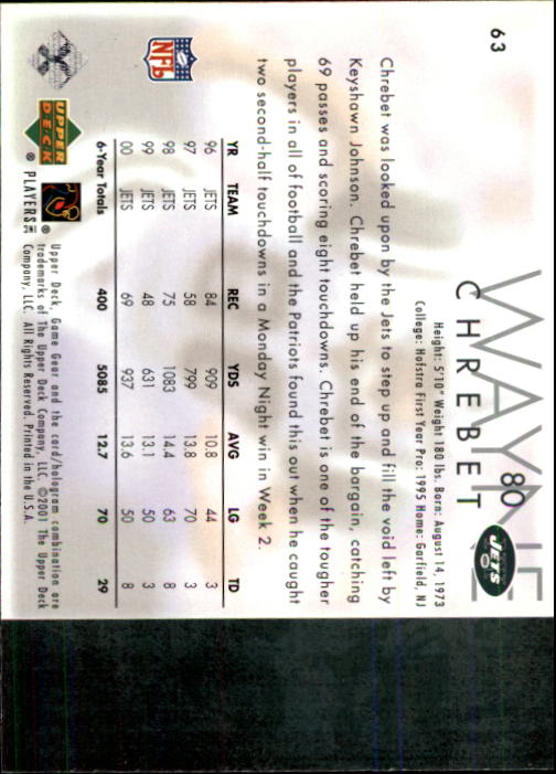 2001 Game Gear (Upper Deck) Football Cards - Picture 59 of 177