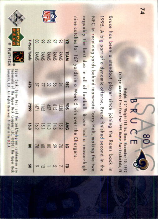 2001 Game Gear (Upper Deck) Football Cards - Picture 39 of 177