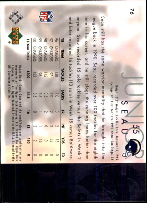 B5095- 2001 UD Spiel Gear Fußball #S 1-100 + Einsätze -du Pick- 15 + Kostenlose - Bild 147 von 179