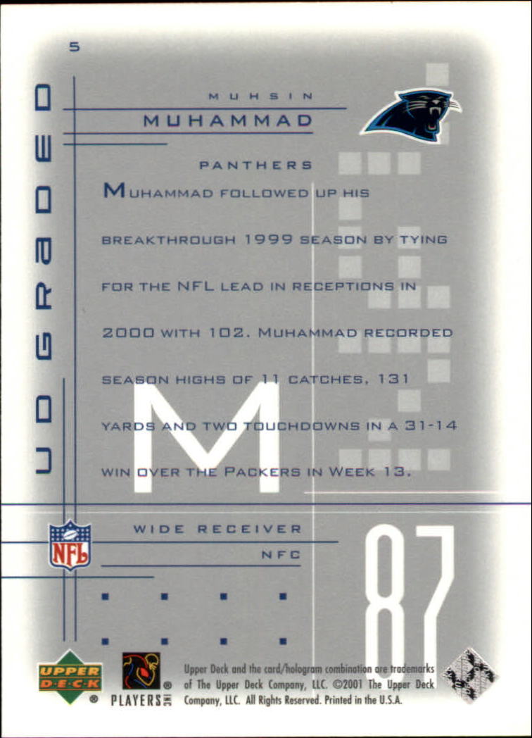 2001 Graded (Upper Deck) Football Cards - Picture 3 of 25