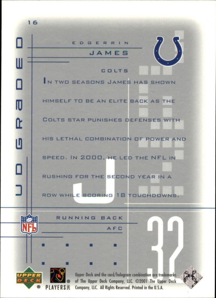 2001 Graded (Upper Deck) Football Cards - Picture 11 of 25