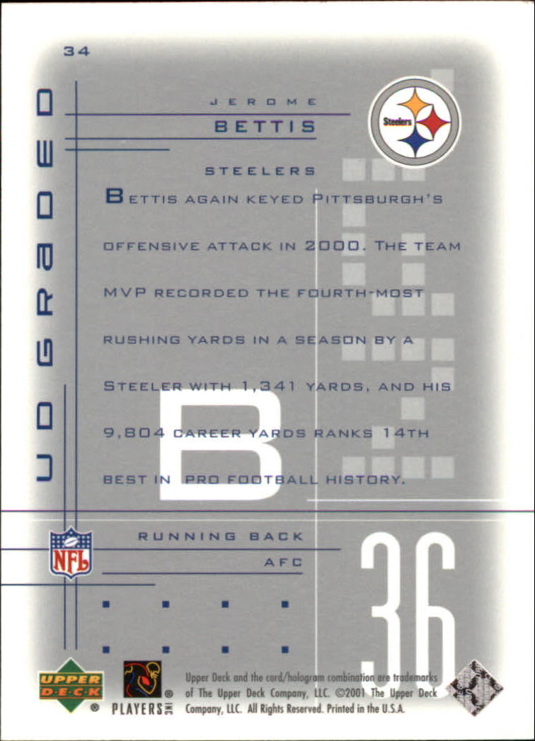 2001 Graded (Upper Deck) Football Cards - Picture 17 of 25