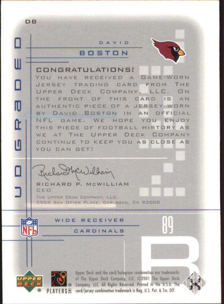 2001 Graded (Upper Deck) Football Cards - Picture 25 of 25